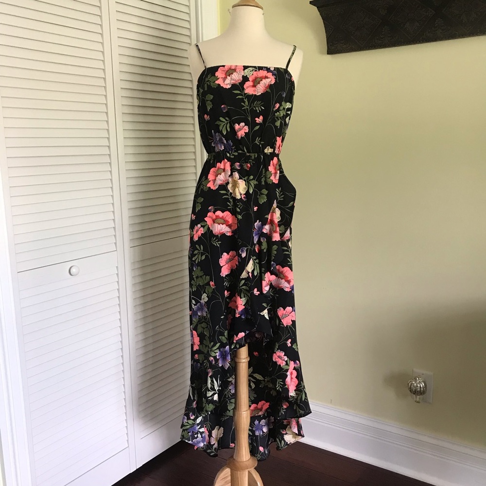 Express Floral Hi-Lo dress